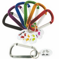 Carabiner Keytag w/ White Tag